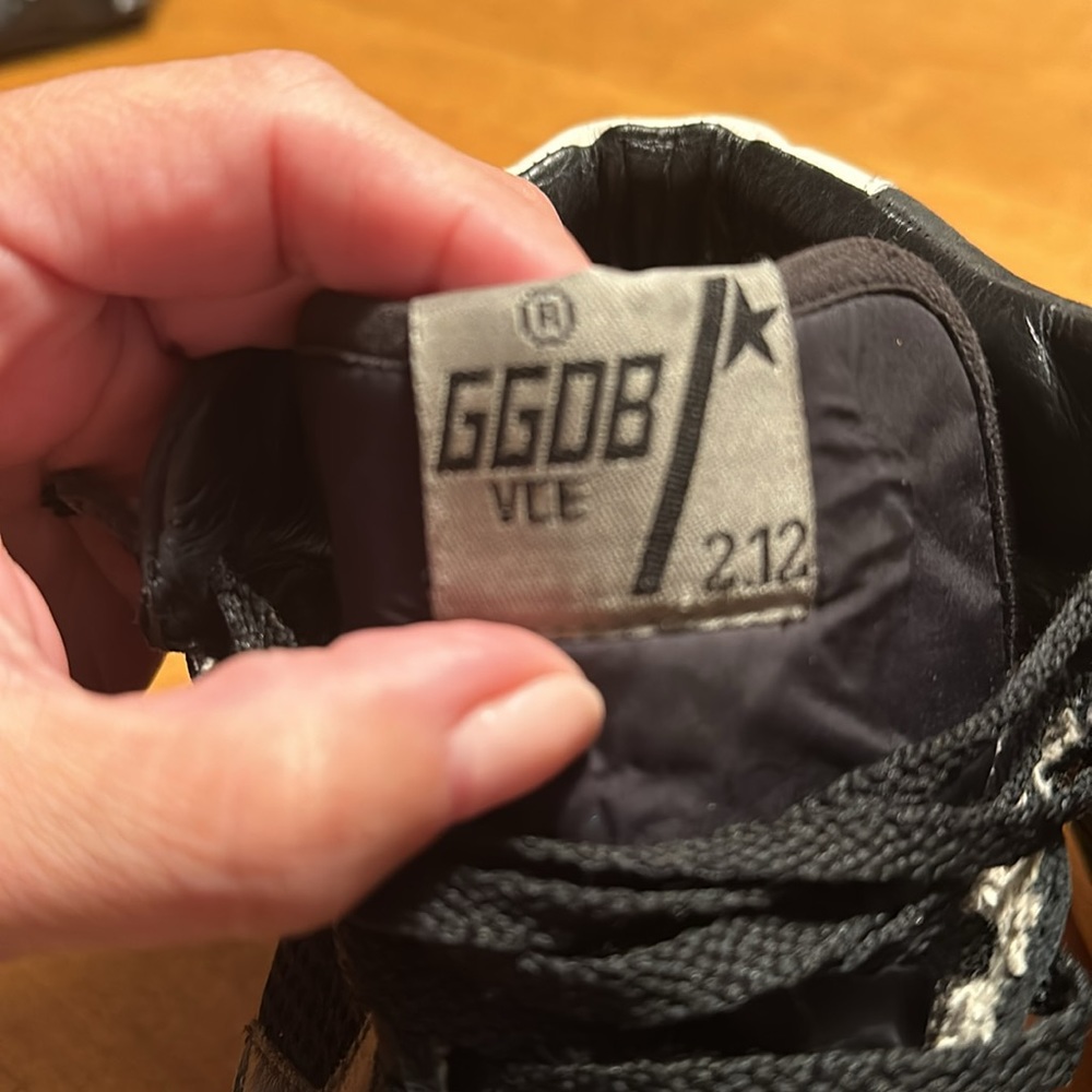 Great use condition golden goose trainers black tie up half top high. - Picture 3 of 8